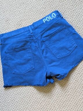 Polo by Ralph Lauren Bold Blue Denimthe CrosbyRelaxed Cutoff Shorts 29